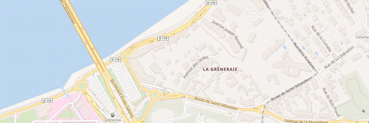 Plan du 9 Av des Ondes à Nantes