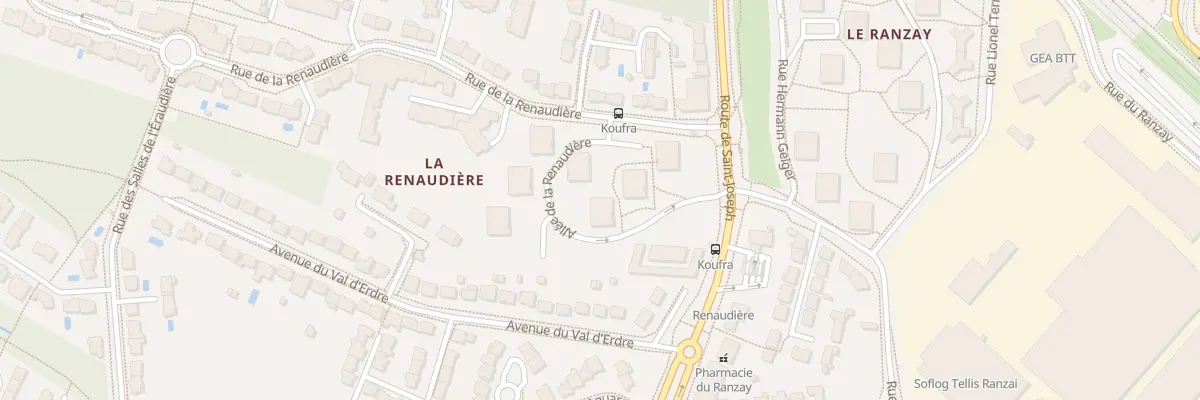 Plan du 6 All de la Renaudière à Nantes