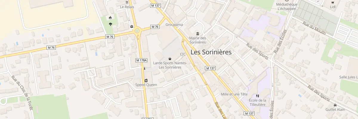 Plan du 6 Rue des Lauriers aux Sorinières