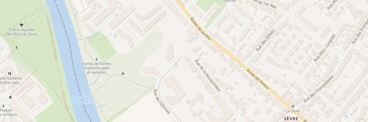 Plan du 2 Rue de la Bouquinière à Nantes