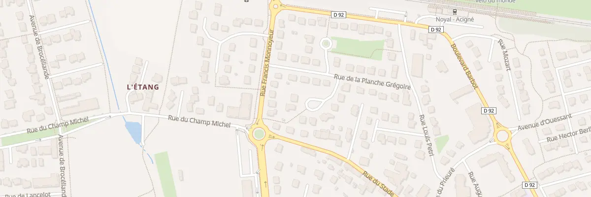 Plan du 31 Rue de la Planche Gregoire à Noyal-sur-Vilaine