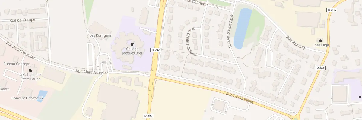 Plan du 16 Rue Chateaubriand à Noyal-sur-Vilaine