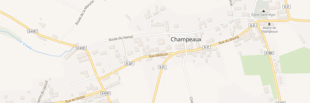 Plan du 7 Rue Bédouin à Champeaux