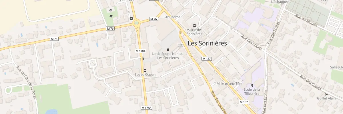 Plan du 8 Rue des Lauriers aux Sorinières