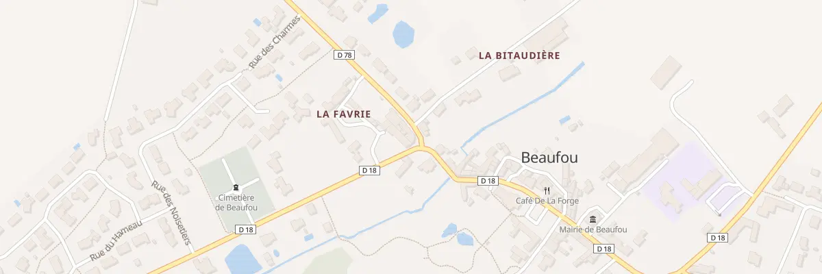 Plan du 1 Rue de la gite des rivières à Beaufou