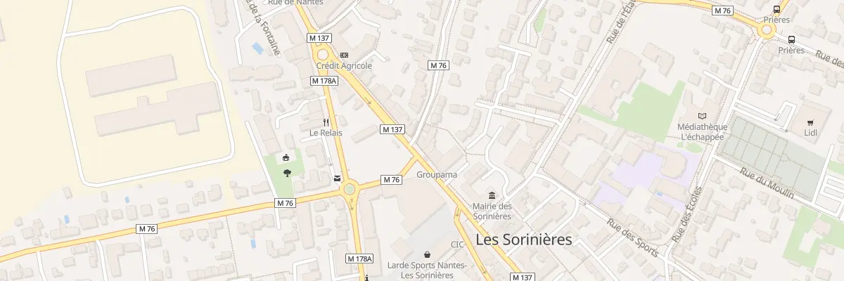 Plan du 37 Rue Georges Clémenceau aux Sorinières