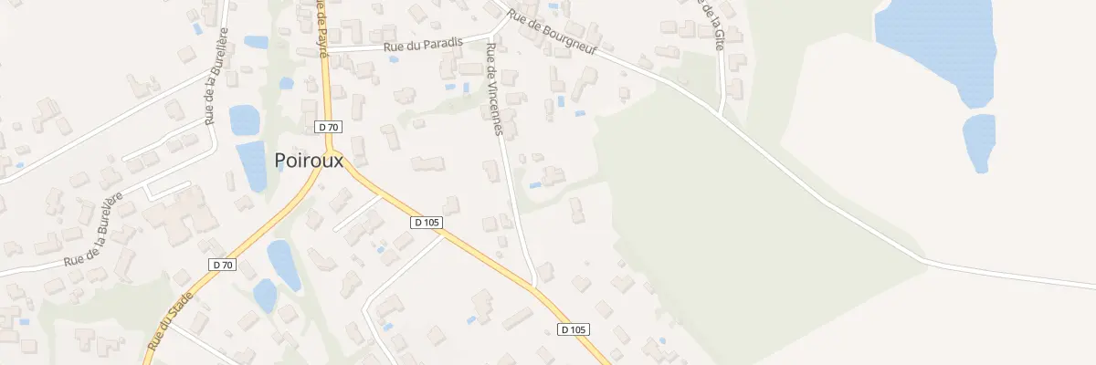 Plan du 91 Rue de vincennes à Poiroux