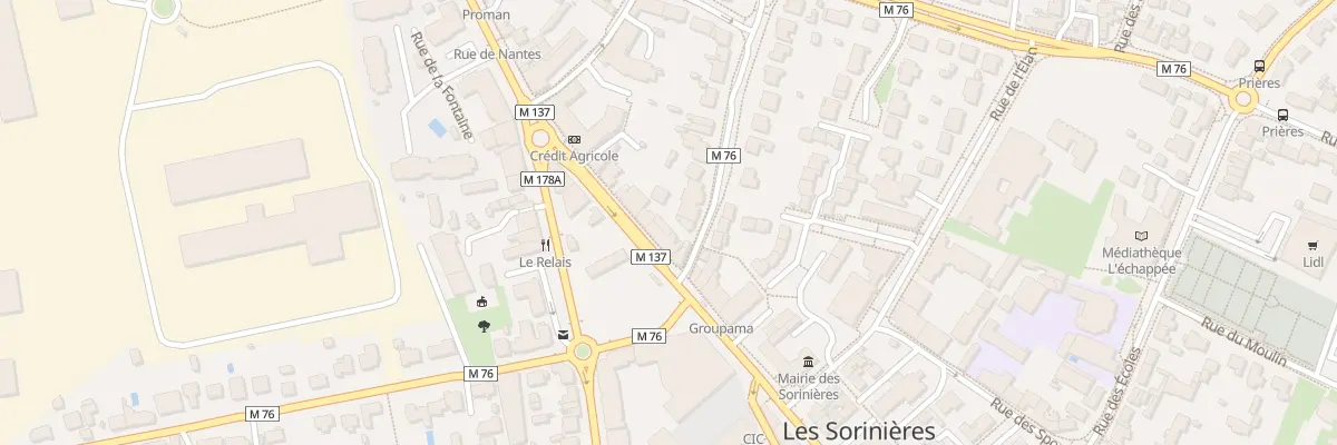 Plan du 31 Rue Georges Clémenceau aux Sorinières