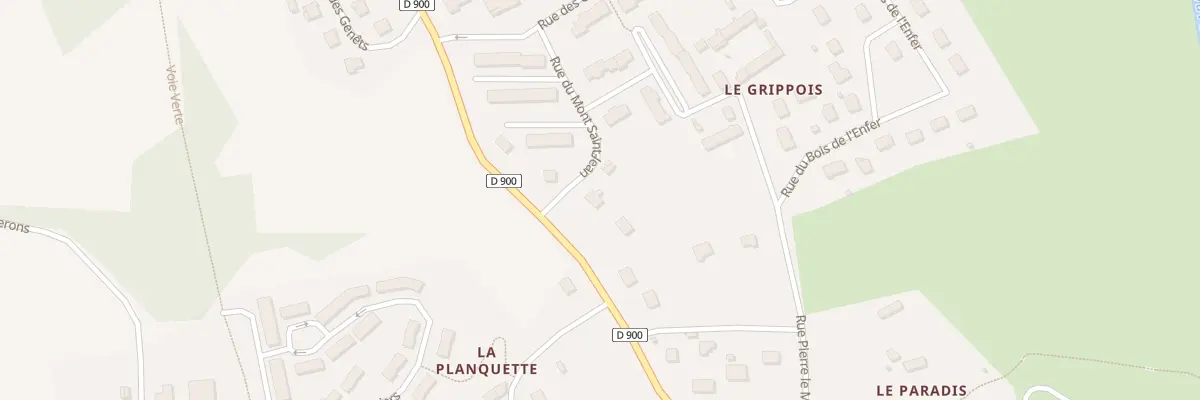 Plan du 14 Rte de Bricquebec à Saint-Sauveur-le-Vicomte