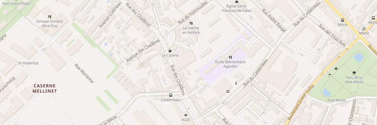 Plan du 56 Rue des Chalâtres à Nantes