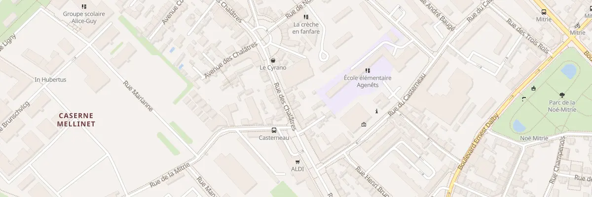 Plan du 50 Rue des Chalâtres à Nantes