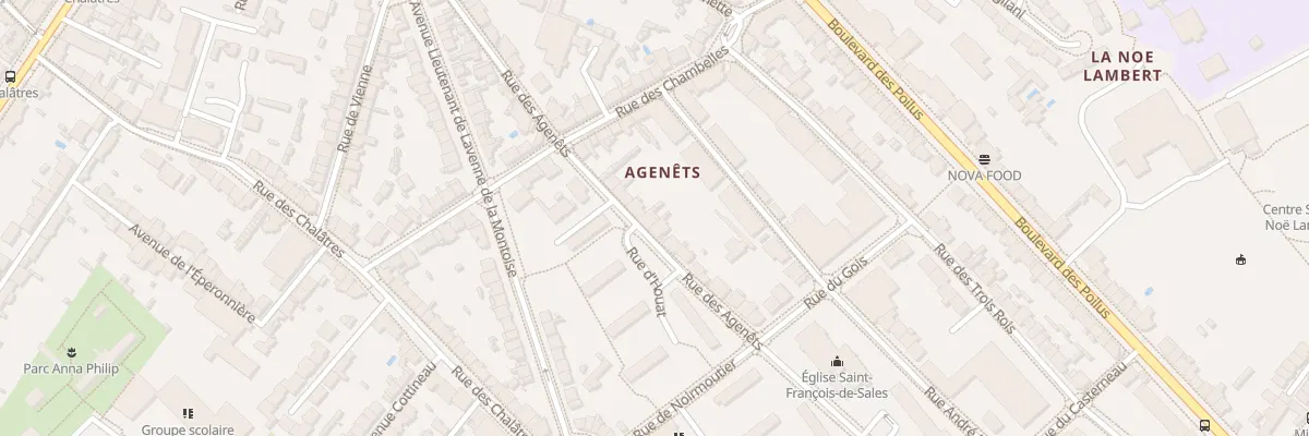 Plan du 66 Rue des Agenets à Nantes