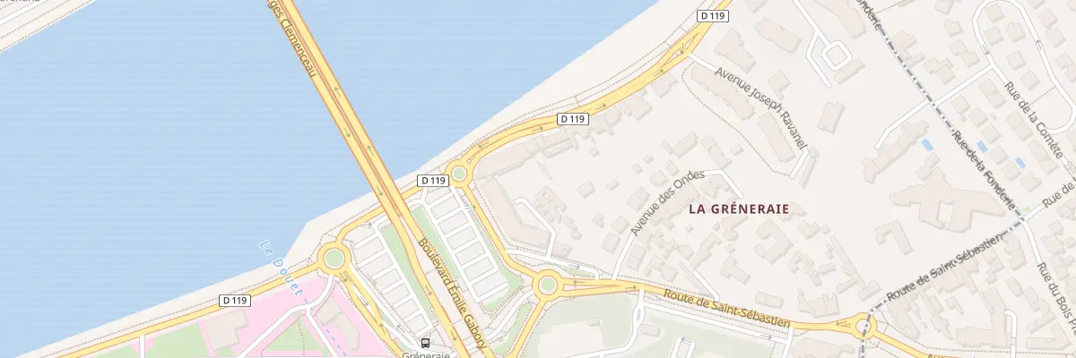 Plan du 1 Rte de Saint Sébastien à Nantes