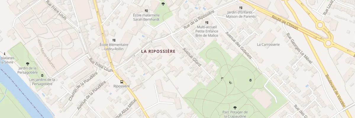 Plan du 8 Av Gilard à Nantes