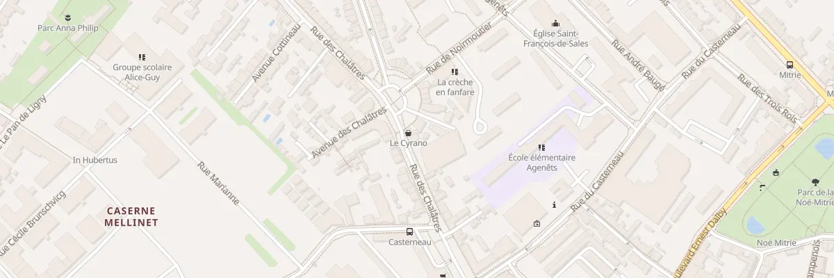 Plan du 60 Rue des Chalâtres à Nantes