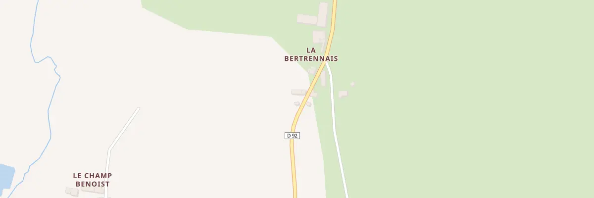Plan du 1 La Bertrennais à Rimou
