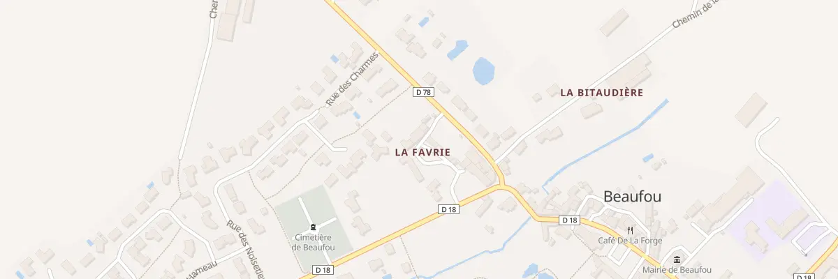 Plan du 6 La Favrie à Beaufou