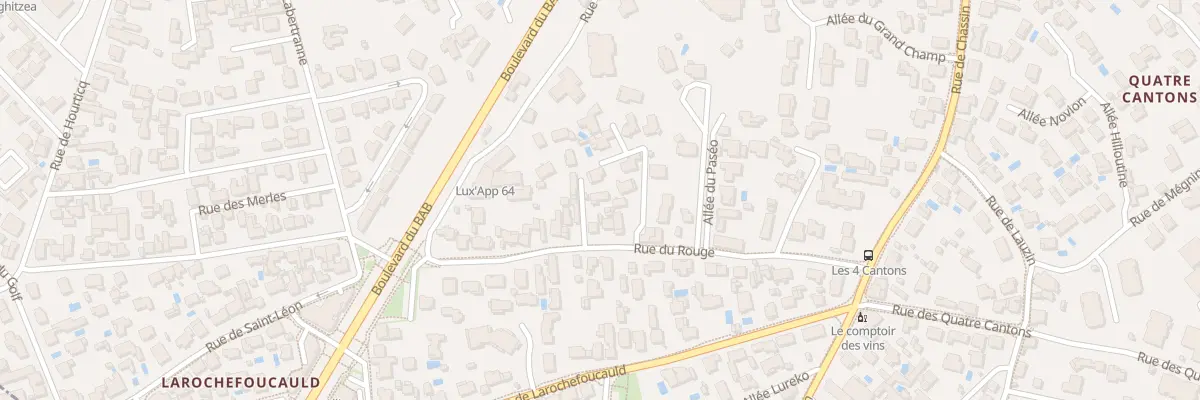 Plan du 36 Rue du Rouge à Anglet