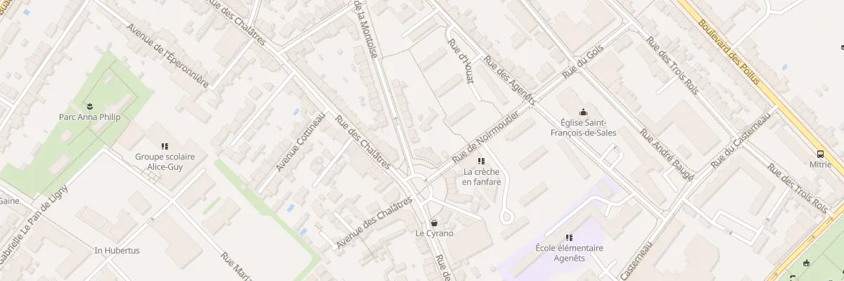 Plan du 2 Av Lt de Lavenne de Montoise à Nantes