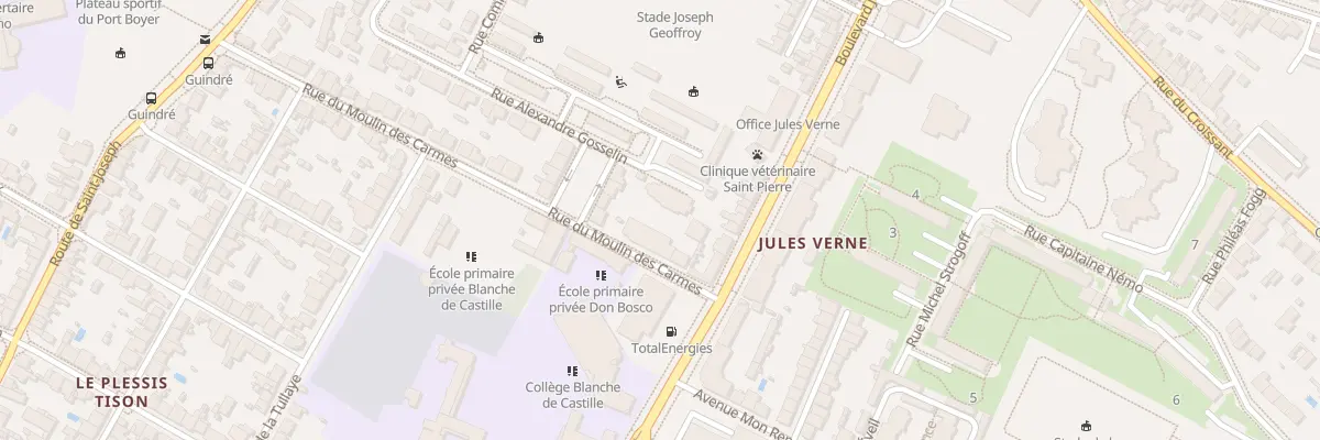 Plan du 1 Rue Alexandre Gosselin à Nantes