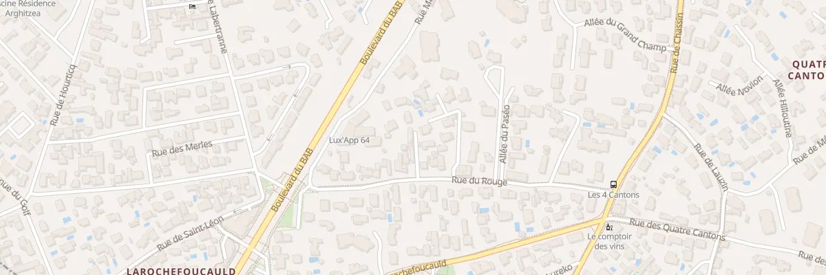 Plan du 34 Rue du Rouge à Anglet