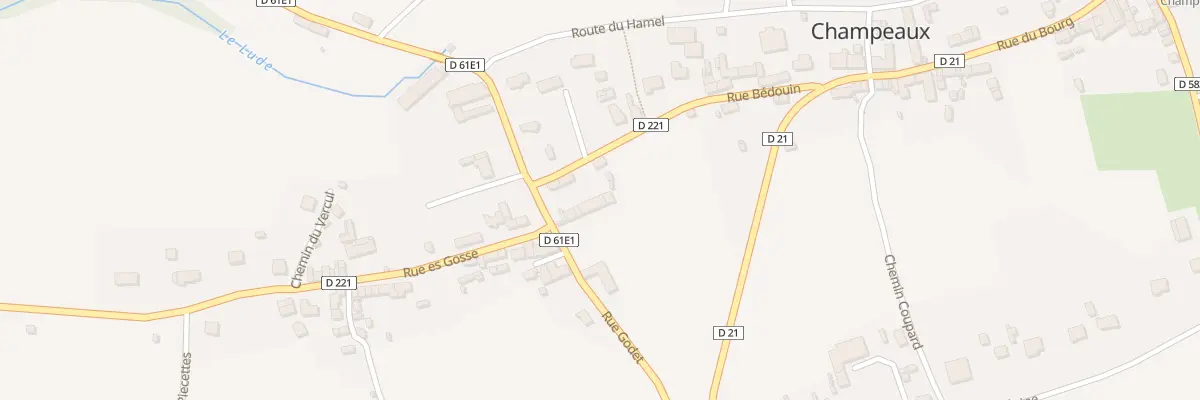 Plan du 6 Rue Godet à Champeaux