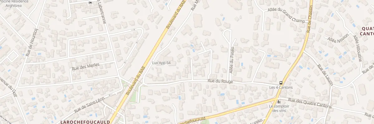 Plan du 38 Rue du Rouge à Anglet