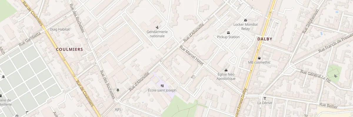 Plan du 25 Rue Marcel Hatet à Nantes