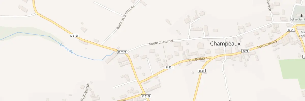 Plan du 40 Rte du Hamel à Champeaux