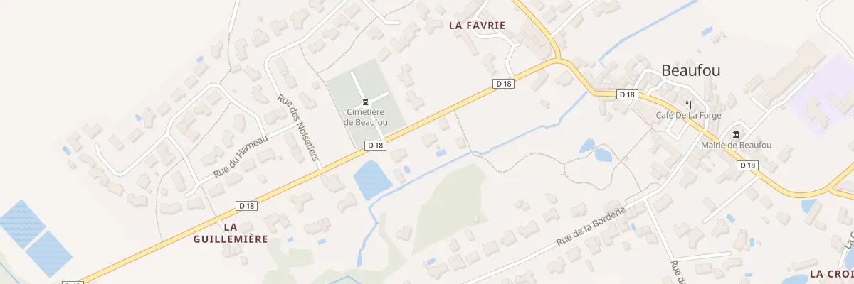 Plan du 6 Rue de la gite des rivières à Beaufou