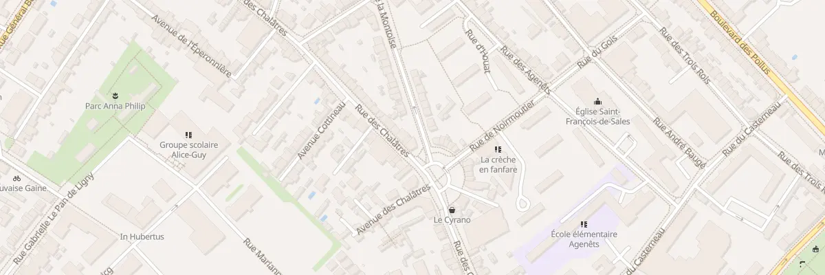 Plan du 64 Rue des Chalâtres à Nantes