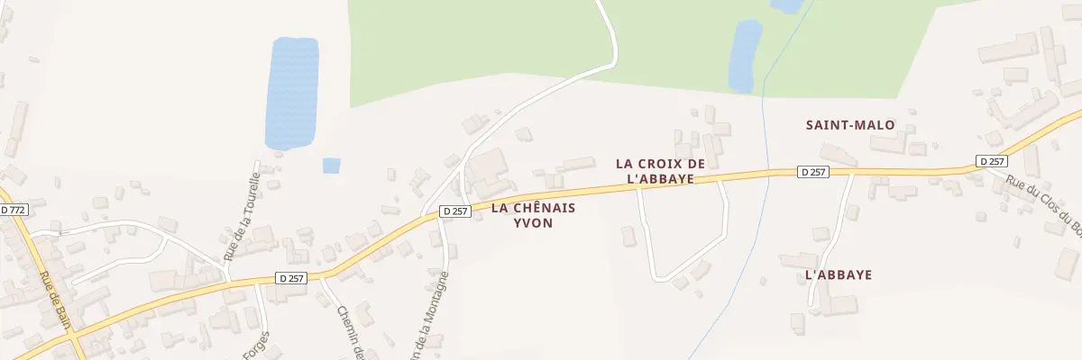 Plan du 13 Rue de la Chenais Yron à Teillay