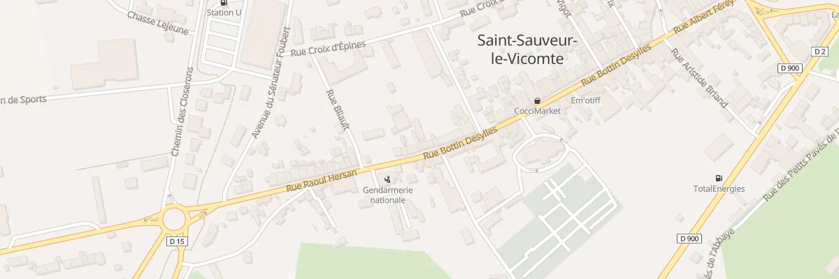 Plan du 74 Rue Bottin Desylles à Saint-Sauveur-le-Vicomte
