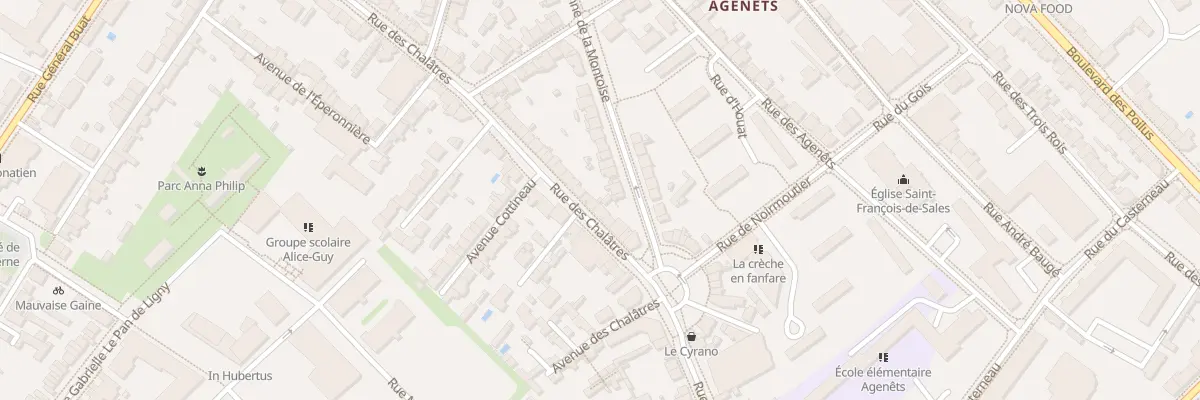 Plan du 68 Rue des Chalâtres à Nantes