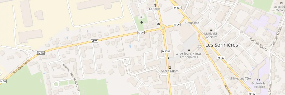 Plan du 9T Rue de la Poste aux Sorinières