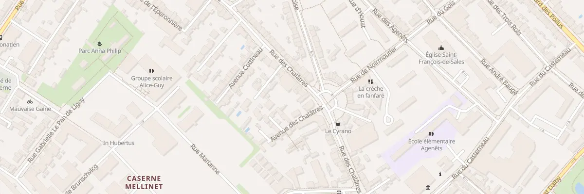Plan du 55T Rue des Chalâtres à Nantes