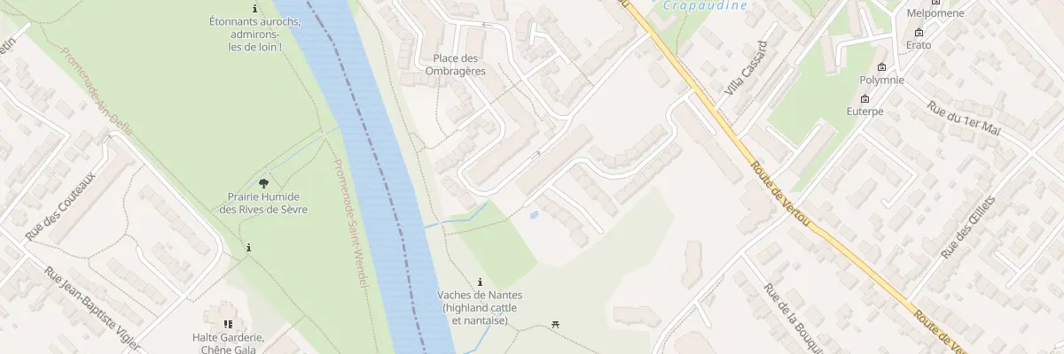 Plan du 20 Imp du Val de Sèvre à Nantes