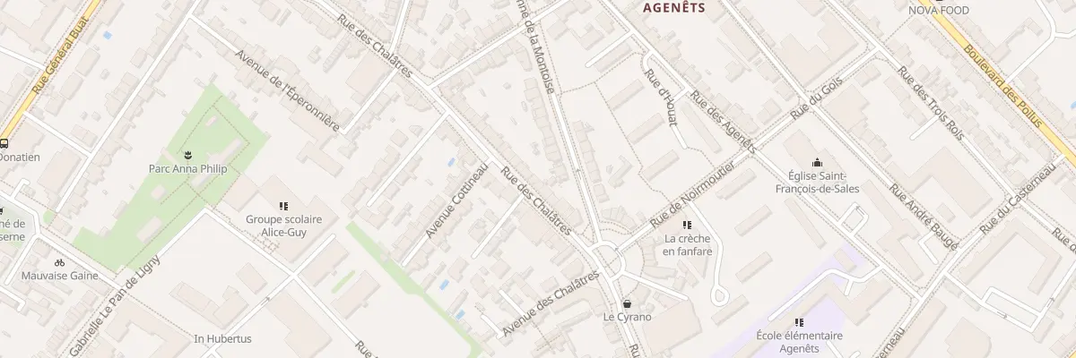 Plan du 68B Rue des Chalâtres à Nantes