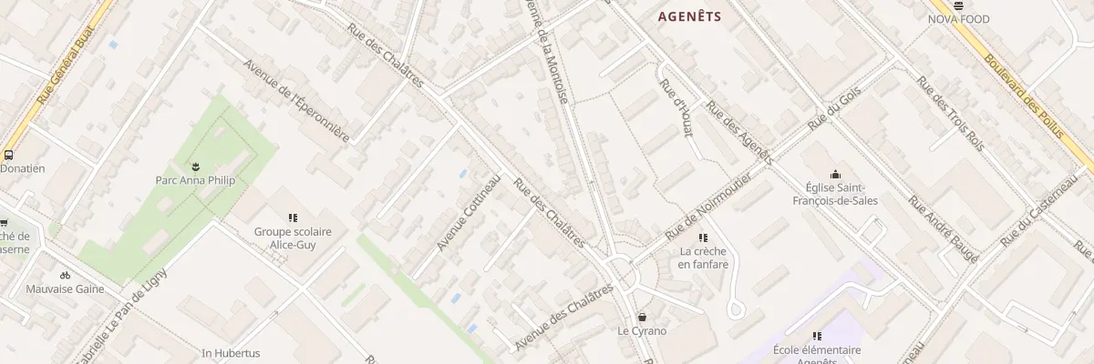 Plan du 70 Rue des Chalâtres à Nantes
