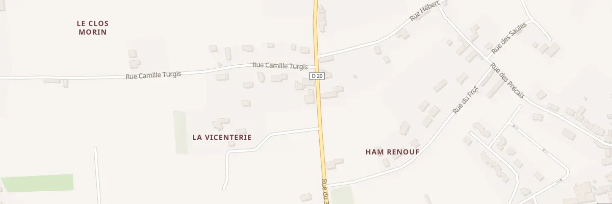 Plan du 1851 Rue de la Liberation Annoville à Tourneville-sur-Mer