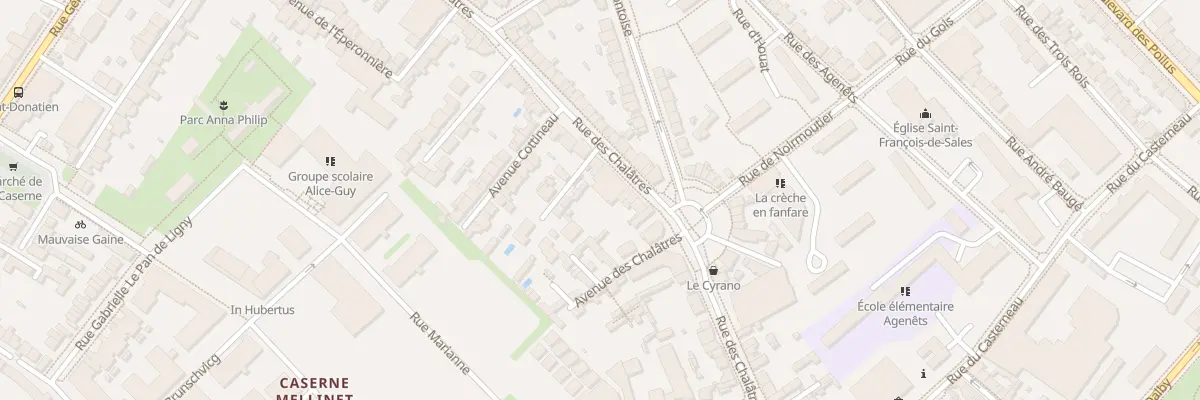 Plan du 59 Rue des Chalâtres à Nantes