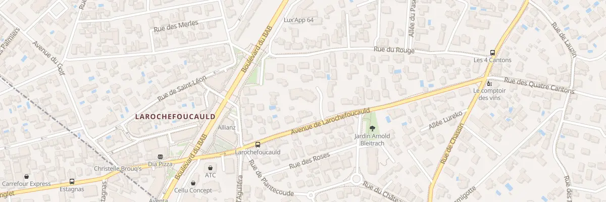 Plan du 26 Av de Larochefoucauld à Anglet