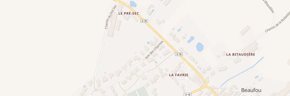 Plan du 6 Rue des charmes à Beaufou