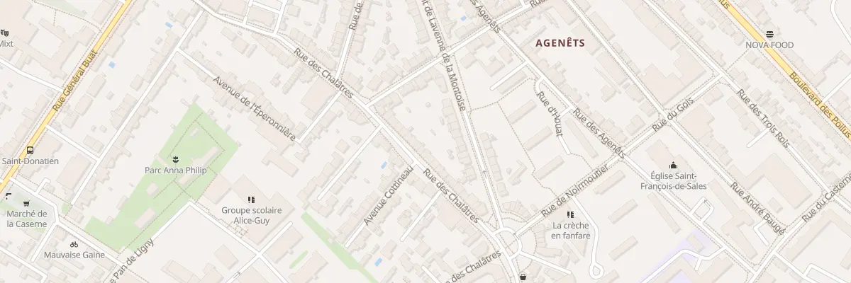 Plan du 76 Rue des Chalâtres à Nantes