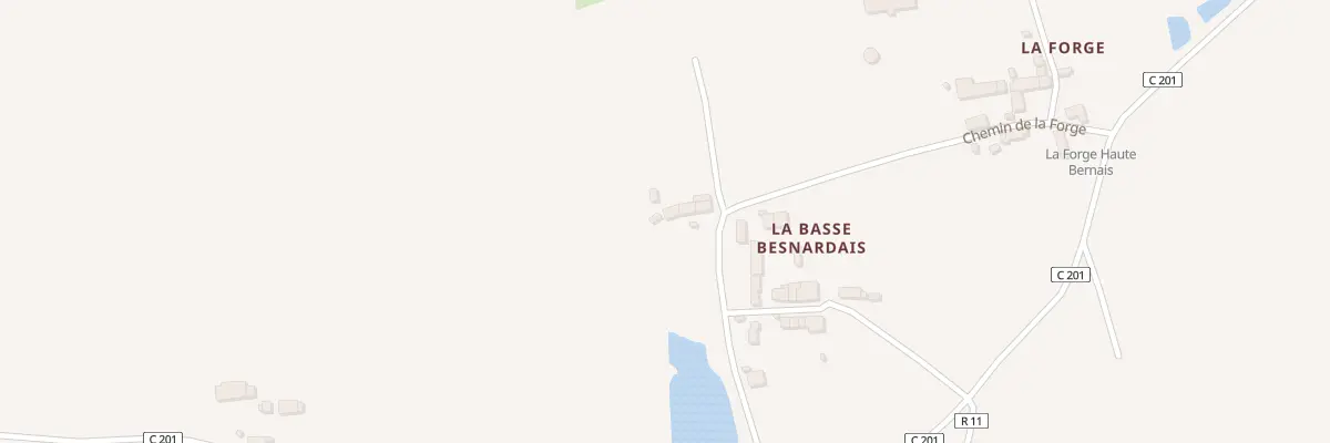 Plan du 2 La Haute Besnardais à Lalleu