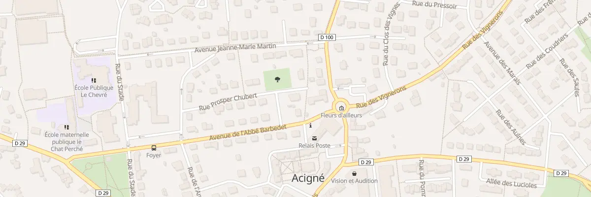 Plan du 12 Rue Prosper Chubert à Acigné