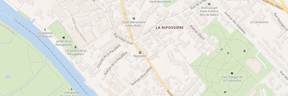 Plan du 7 Rte de Vertou à Nantes