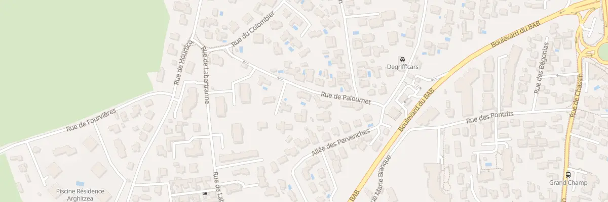 Plan du 13 Rue de Paloumet à Anglet