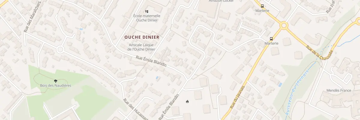 Plan du 12 Rue Emile Blandin à Rezé