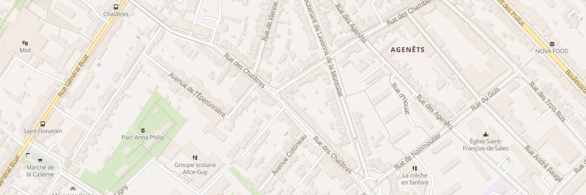 Plan du 82 Rue des Chalâtres à Nantes